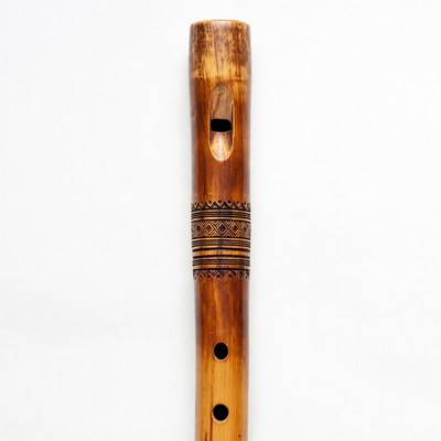 Bamboo Flute with Intricate Patterns
