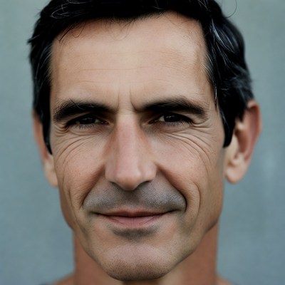 Close-up portrait of mature man