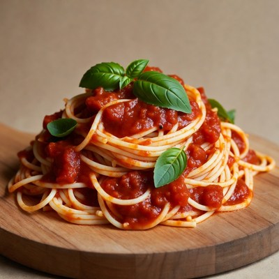 Spaghetti with Tomato Sauce