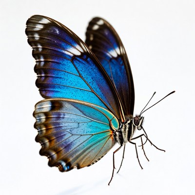Blue Morpho Butterfly Wings Spread