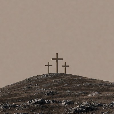 Three Crosses on Hilltop