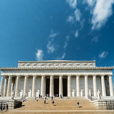 Lincoln Memorial with Tourists