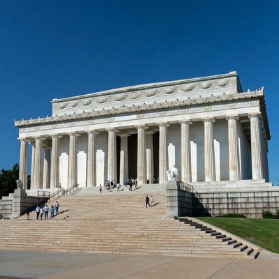 Lincoln Memorial with Tourists