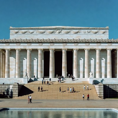 Lincoln Memorial with Tourists
