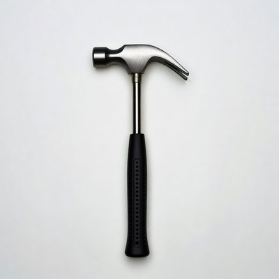 Claw Hammer on White Background