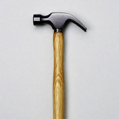 Claw Hammer on White Background