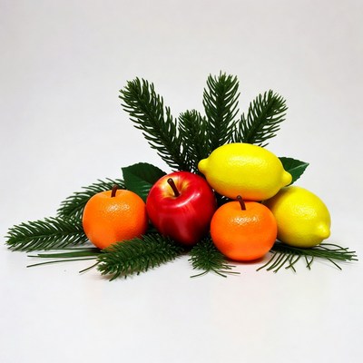 Oranges Apples Lemons Pine Branches
