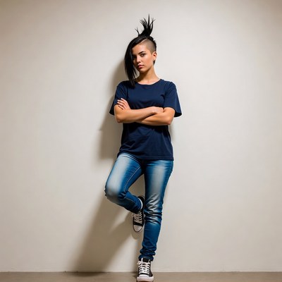 Mohawk woman with arms crossed