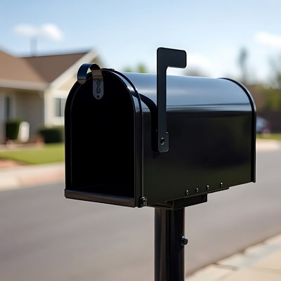 Black Mailbox by Suburban House