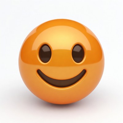 Smiling Orange Emoji