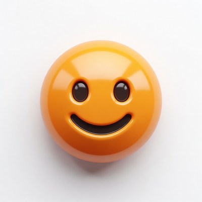 Smiling Yellow Emoji Face