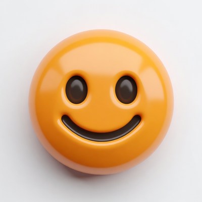 Smiling Orange Emoji