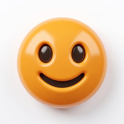 3D Smiling Yellow Emoticon