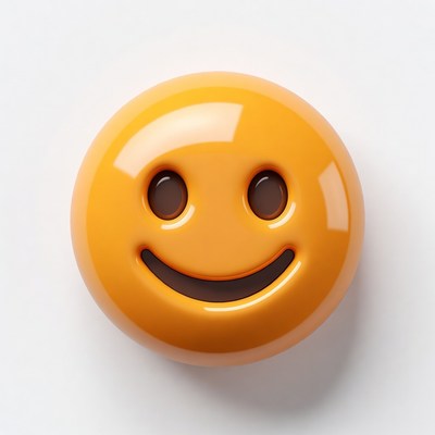 Smiling Yellow Emoji Face