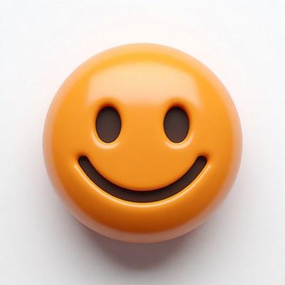 3D Smiling Yellow Emoticon
