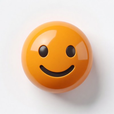 Smiling Orange Emoji