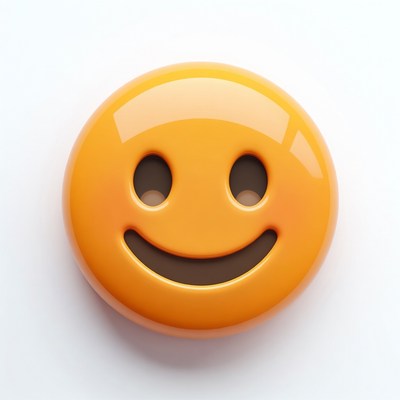 Smiling Yellow Emoji Face