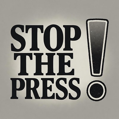 Stop the Press Bold Graphic