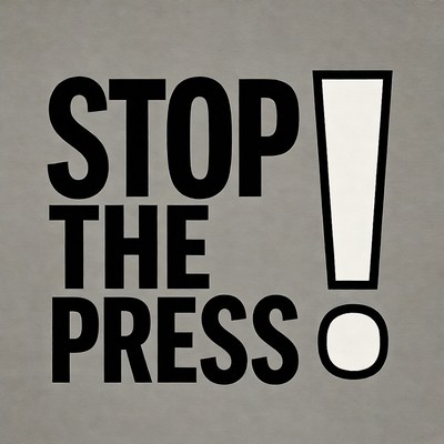 Stop the Press Bold Graphic