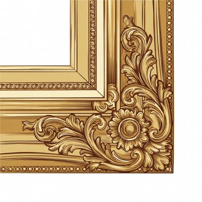 Ornate Gold Picture Frame Corner