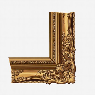 Ornate Gold Picture Frame Corner