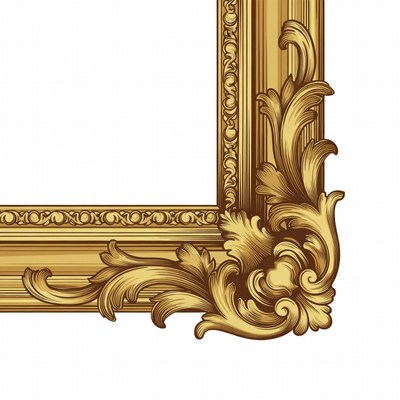 Ornate Golden Picture Frame