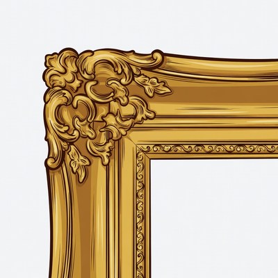 Ornate Gold Picture Frame
