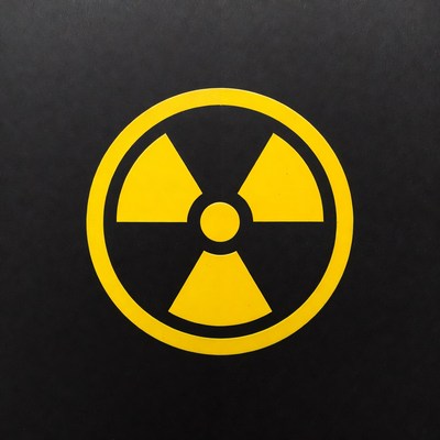Yellow Radiation Warning Symbol