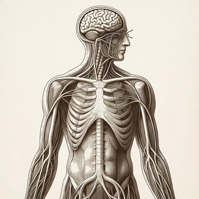 Detailed Human Nervous System Anatomy