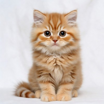 Cute orange tabby kitten