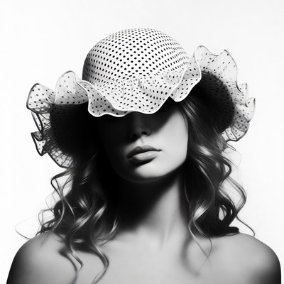 Woman in Straw Hat Portrait