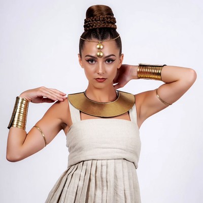 Woman in Egyptian Cleopatra Costume