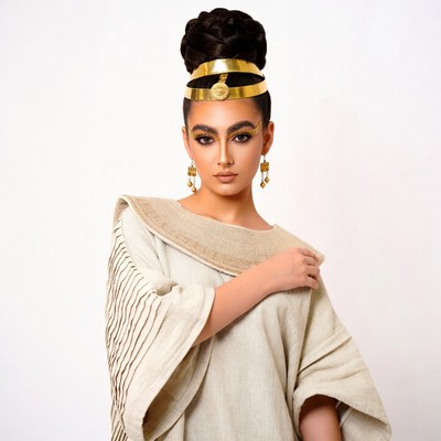 Woman in Egyptian Pharaoh Costume