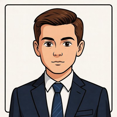 Young man in suit and tie