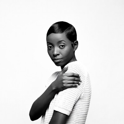African-American woman with short hair