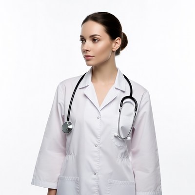 Female doctor with stethoscope