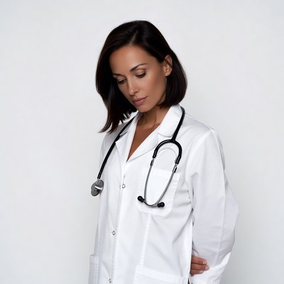 Female doctor with stethoscope
