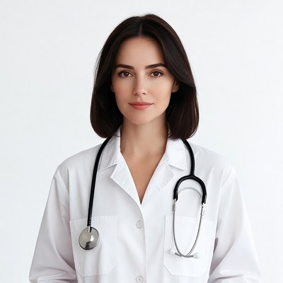 Female doctor with stethoscope