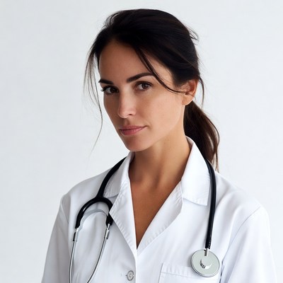 Female doctor with stethoscope