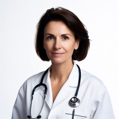 Female doctor with stethoscope