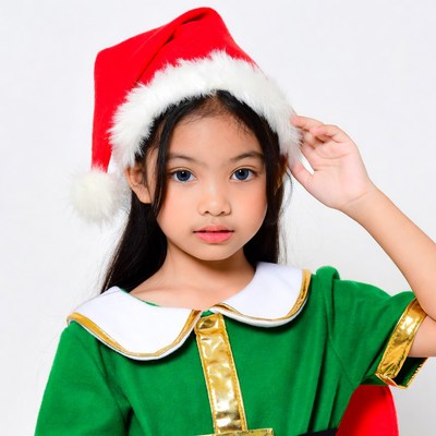 Asian girl in elf costume