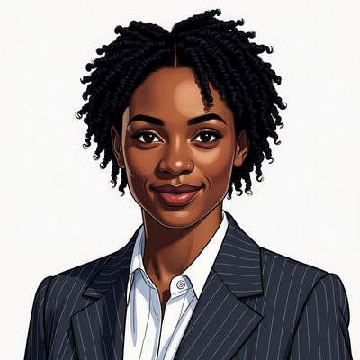 African-American woman in suit