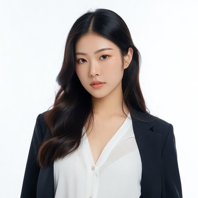 Asian woman in black blazer