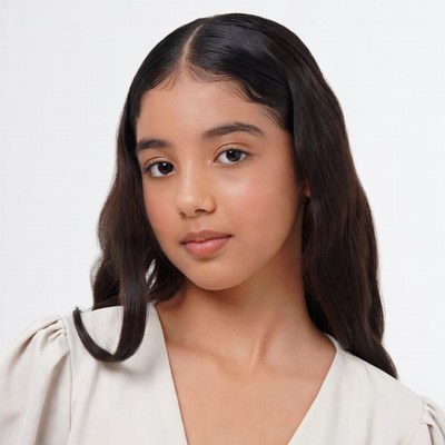 Young Asian girl smiling portrait