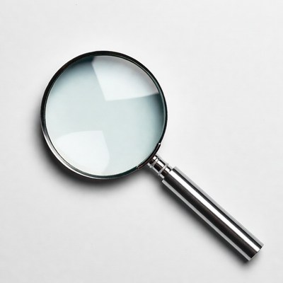 Magnifying Glass on White Background