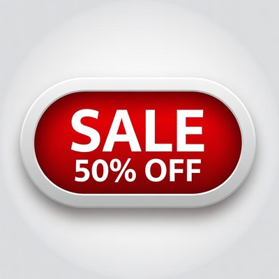 50% Off Sale Badge