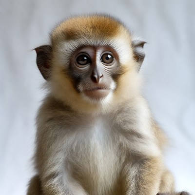 Cute golden monkey close-up