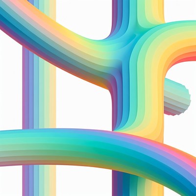 Colorful Abstract Fluid Shapes