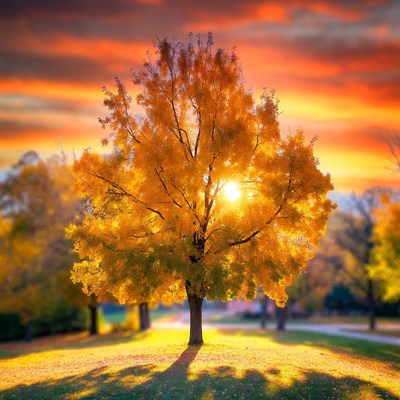 Autumn Tree in Sunset Park