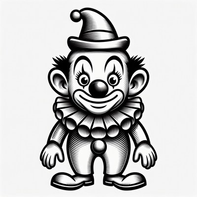 Cartoon Clown Illustration